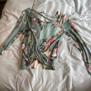 Floral long sleeve shirt